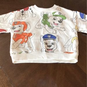 Paw Patrol crewneck sweatshirt from Zara for sale.  Quick ship!